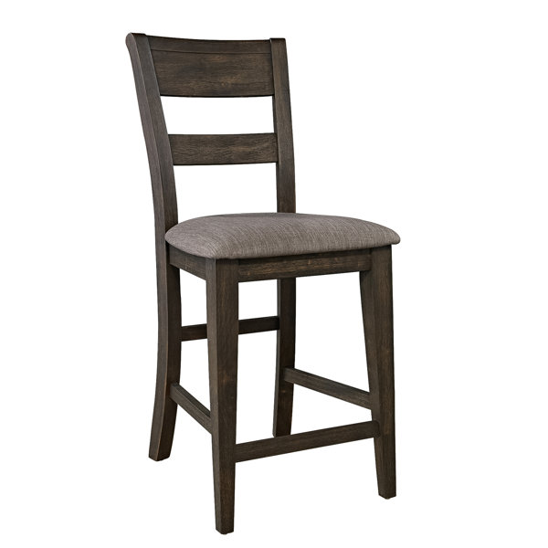 Lark Manor Dayna Upholstered 26.25'' Counter Stool with Solid Wood Frame Wayfair